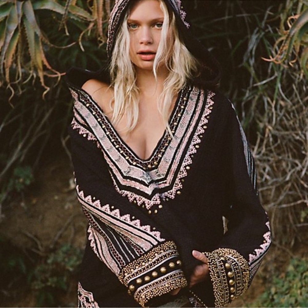 Free People Embroidered Cotton Pullover/Jacket - Picture 4 of 9